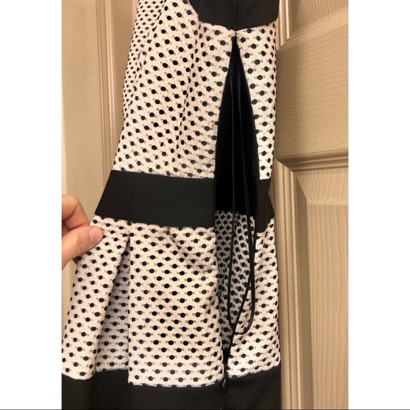 Elle 🖤 Black and White Office Dress NWOT - Picture 3 of 6
